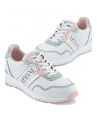 ARMANI EXCHANGE SNEAKERS Donna  op.blanco + rosa - Zapatos Mujer - 4