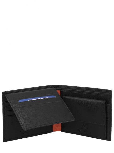 FIGHTER Billetera de cuero negro - Carteras Hombre