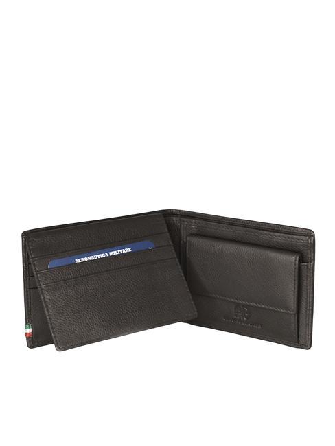 FLAG Cartera de piel, con monedero negro - Carteras Hombre