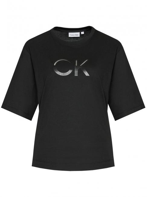 MESH LOGO Camiseta de corte holgado Ck negro - camiseta