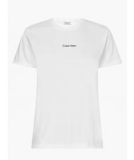 CALVIN KLEIN MICRO LOGO Camiseta de algod&oacute;n, regular fit Blanco brillante - camiseta - 4