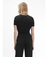 CALVIN KLEIN MICRO LOGO Camiseta de algod&oacute;n, regular fit Ck negro - camiseta - 2
