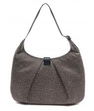 BORBONESE HOBO CORTINA MEDIUM Bolso bandolera mediano OP / NATURAL / NEGRO - Bolsos Mujer - 3