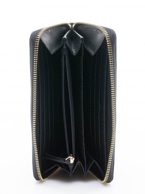 CLASSICA Cartera con cremallera alrededor negro oscuro - Carteras Mujer