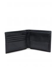 THE BRIDGE LORENZO Cartera de piel con monedero negro - Carteras Hombre - 2