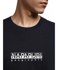 NAPAPIJRI S-BOX SS Camiseta de algod&oacute;n con cuadro de logo blu marine - camiseta - 3