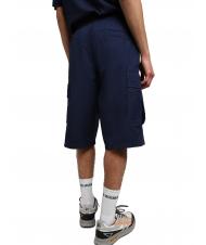 NAPAPIJRI N-DRU Bermuda cargo de algodón con cinturón azul medieval - Pantalones - 2