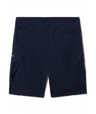 NAPAPIJRI N-DRU Bermuda cargo de algodón con cinturón azul medieval - Pantalones - 7