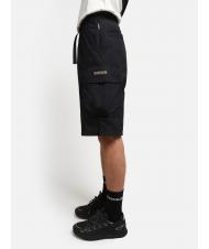 NAPAPIJRI N-DRU Bermuda cargo de algodón con cinturón negro 041 - Pantalones - 3