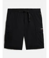 NAPAPIJRI N-DRU Bermuda cargo de algodón con cinturón negro 041 - Pantalones - 6