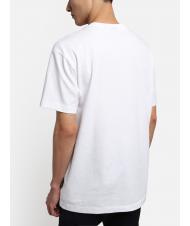 NAPAPIJRI S-BOX SS Camiseta de algod&oacute;n con cuadro de logo blanco brillante 002 - camiseta - 2