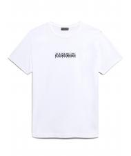 NAPAPIJRI S-BOX SS Camiseta de algod&oacute;n con cuadro de logo blanco brillante 002 - camiseta - 4
