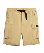 NAPAPIJRI N-DRU Bermuda cargo de algod&oacute;n con cintur&oacute;n pradera de arena - Pantalones - 6