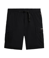 NAPAPIJRI N-DRU Bermuda cargo de algod&oacute;n con cintur&oacute;n negro 041 - Pantalones - 6