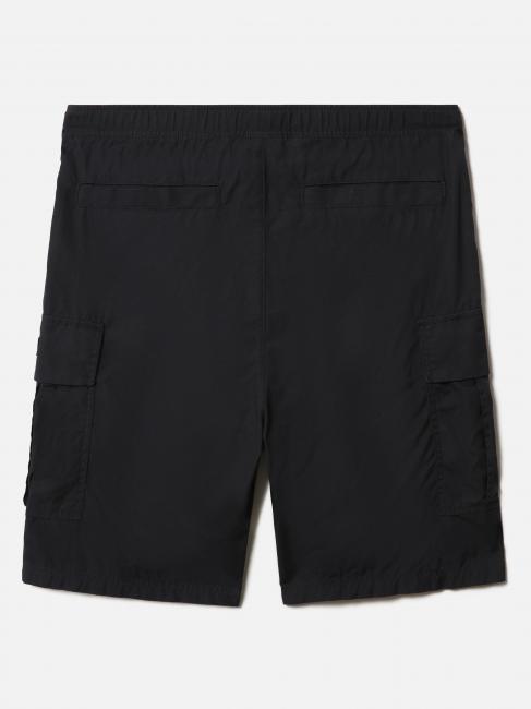 N-DRU Bermuda cargo de algodón con cinturón negro 041 - Pantalones
