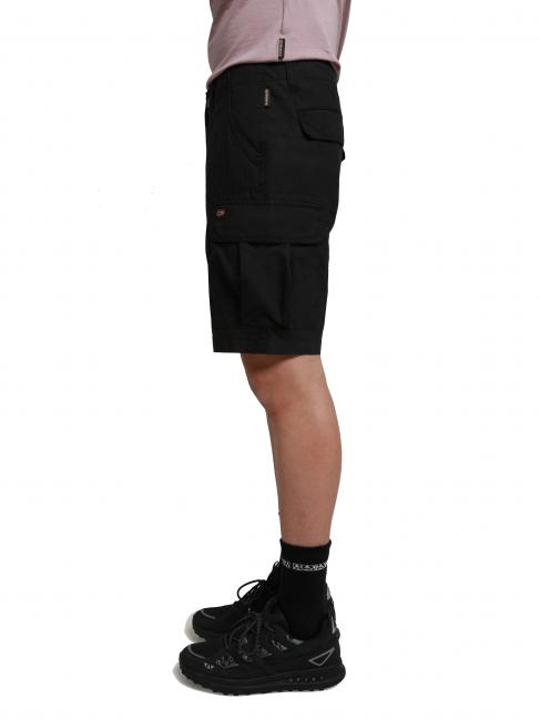 NOTO 5 Bermudas cargo de algod&oacute;n negro 041 - Pantalones