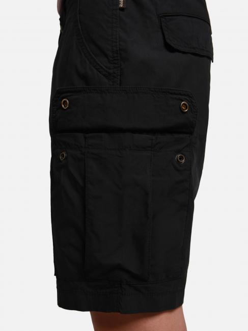 NOTO 5 Bermudas cargo de algod&oacute;n negro 041 - Pantalones