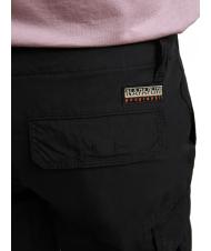 NAPAPIJRI NOTO 5 Bermudas cargo de algod&oacute;n negro 041 - Pantalones - 6