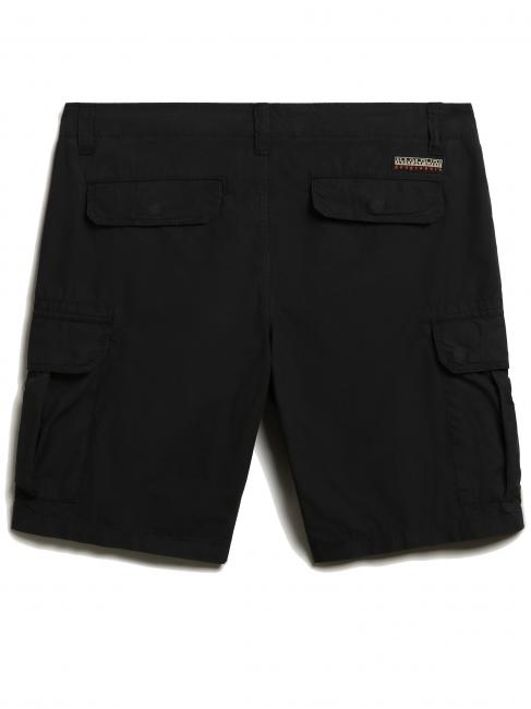 NOTO 5 Bermudas cargo de algod&oacute;n negro 041 - Pantalones