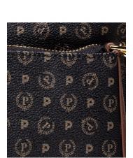 POLLINI HERITAGE  Bolso de hombro con cadena negro marr&oacute;n - Bolsos Mujer - 5