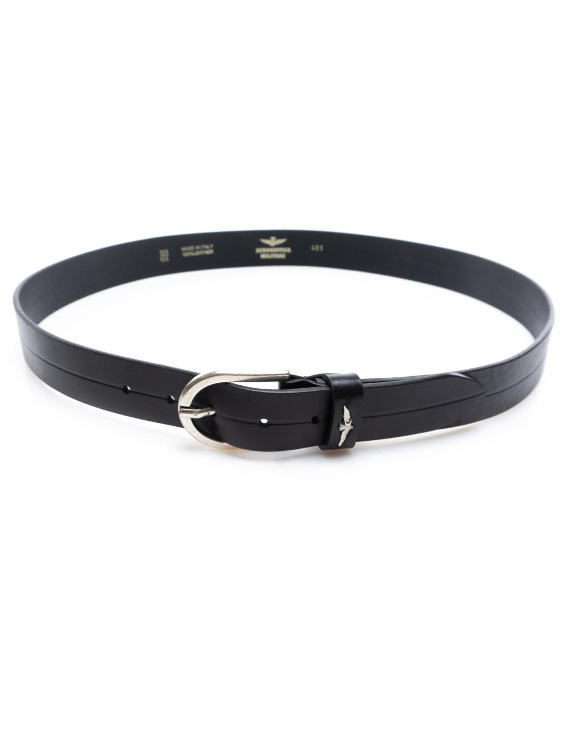 Aeronautica Militare In Pelle Hecho En Italia Negro - ¡Compra En Le Sac!