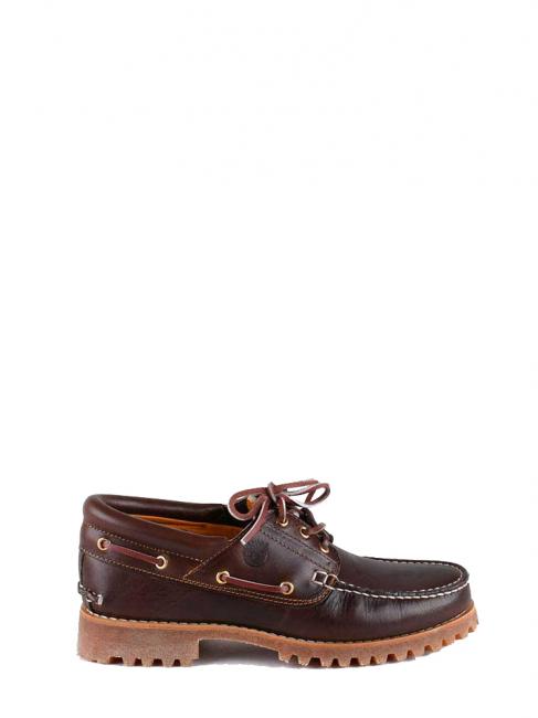AUTHENTICS 3 EYE N&aacute;uticos de piel marr&oacute;n - Zapatos Hombre