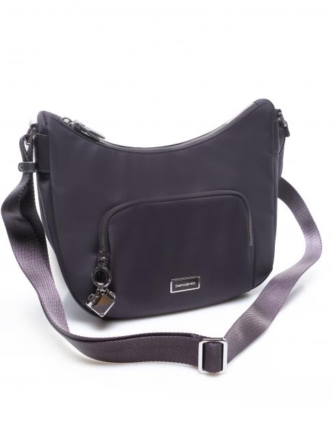 KARISSA 2.0 Bolso hobo peque&ntilde;o con bandolera gris oscuro ecol&oacute;gico - Bolsos Mujer