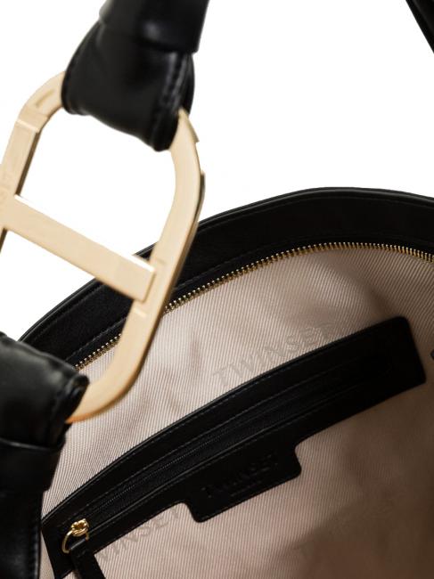 OVAL T HANDLE Bolso bandolera grande negro - Bolsos Mujer
