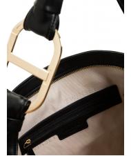 TWINSET OVAL T HANDLE Bolso bandolera grande negro - Bolsos Mujer - 4