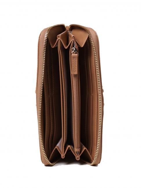 BIG STITCHING Cartera grande con cremallera arena cubana - Carteras Mujer