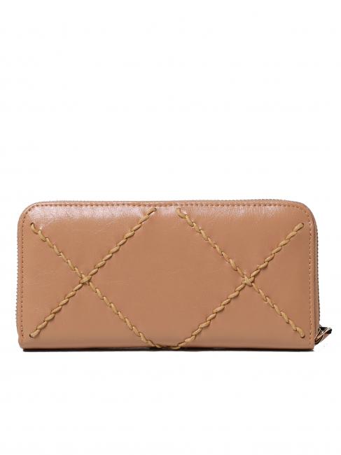 BIG STITCHING Cartera grande con cremallera arena cubana - Carteras Mujer
