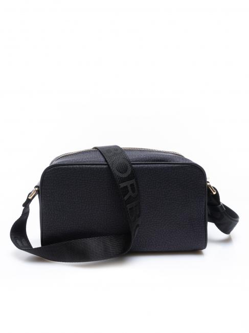 BORBONESO Mini bolso bandolera de tela negro oscuro - Bolsos Mujer