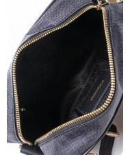 BORBONESE BORBONESO Mini bolso bandolera de tela negro oscuro - Bolsos Mujer - 5