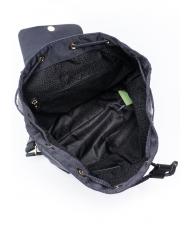 BORBONESE MEDIUM ECO LINE Mochila mediana de tela negro oscuro - Bolsos Mujer - 5