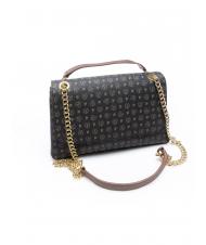 POLLINI HERITAGE Bolso bandolera mediano negro marrón - Bolsos Mujer - 2