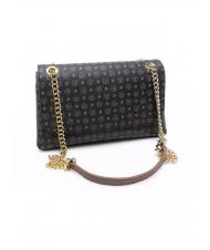 POLLINI HERITAGE Bolso bandolera mediano negro marrón - Bolsos Mujer - 3