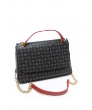 POLLINI HERITAGE Bolso bandolera mediano laca negra - Bolsos Mujer - 2