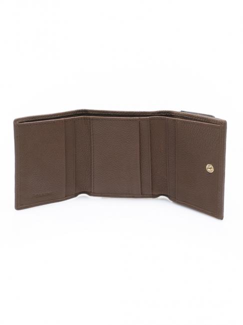 HERITAGE Cartera con solapa negro marrón - Carteras Mujer