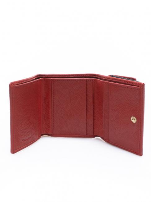 HERITAGE Cartera con solapa laca negra - Carteras Mujer