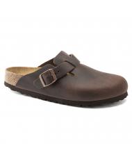 BIRKENSTOCK BOSTON Sandalia zueco de piel habana - Zapatos unisex - 3