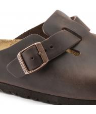 BIRKENSTOCK BOSTON Sandalia zueco de piel habana - Zapatos unisex - 5