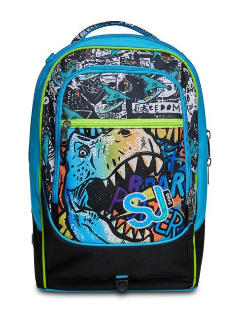 GANG ANIMALI FLIP 3D SJ Mochila trolley desmontable con ruedas triples negro - Mochilas con ruedas