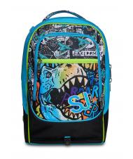 SJGANG GANG ANIMALI FLIP 3D SJ Mochila trolley desmontable con ruedas triples negro - Mochilas con ruedas - 2