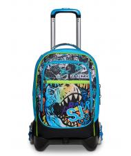 SJGANG GANG ANIMALI FLIP 3D SJ Mochila trolley desmontable con ruedas triples negro - Mochilas con ruedas - 9