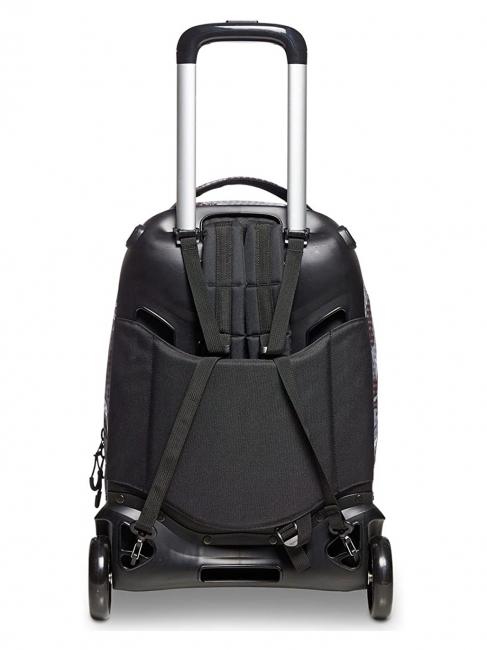 NEW PLUG FANTASY Mochila trolley con trolley desmontable logotipo de camuflaje negro - Mochilas con ruedas