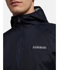 NAPAPIJRI A-MORGEX chamarra con capucha y logo Kway blu marine - Chaquetas de hombre - 5
