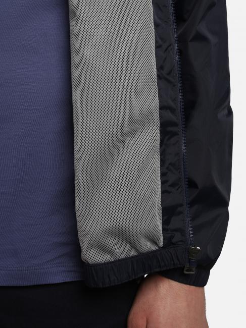 A-MORGEX chamarra con capucha y logo Kway blu marine - Chaquetas de hombre