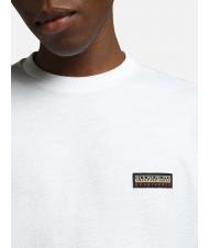 NAPAPIJRI S-MAEN Jersey de manga larga de algod&oacute;n con cuello redondo blanco brillante 002 - Su&eacute;teres de los hombres - 4