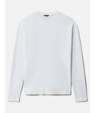NAPAPIJRI S-MAEN Jersey de manga larga de algod&oacute;n con cuello redondo blanco brillante 002 - Su&eacute;teres de los hombres - 6