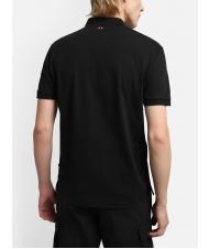 NAPAPIJRI ELBAS JERSEY Polo de algod&oacute;n Micrologist negro 041 - camisa polo - 3